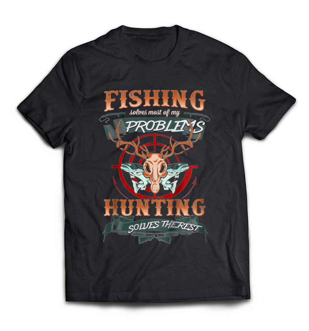 Fishing And Hunting Funny T-Shirt: Celebrate Your Outdoor Spirit